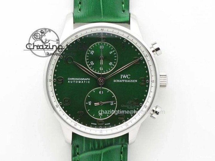 MIROTIME 0406 Portuguese Real PR IW500126 ZF 1:1 Best Edition Grey Red Dial On Black Leather Strap A52010 V Resilient 7333